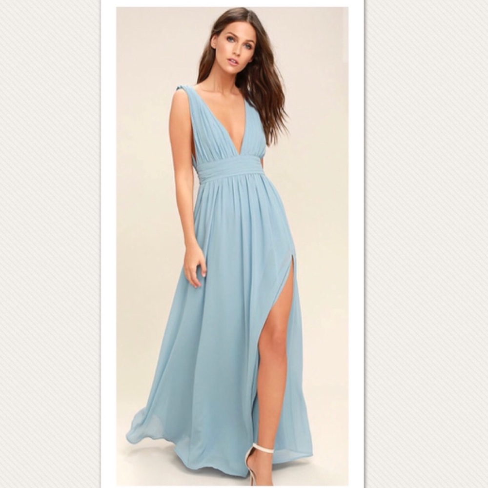 Light Blue Lulu’s Heavenly Hues Dress | size XS